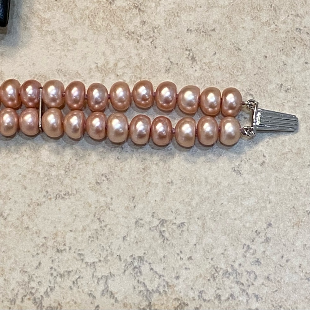 New Honora Pink Double Strand Freshwater Pearl Bracelet - Picture 4 of 7